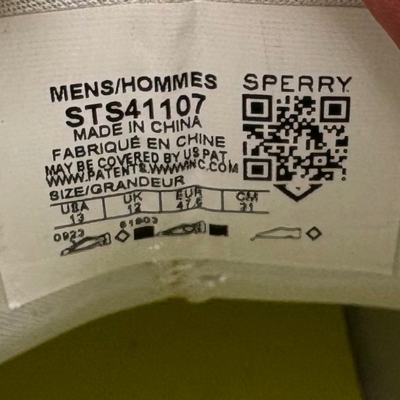 NWT SPERRY Sport White Black Topsider Slip-in Cutwater Rubber Deck Boots 13 - Picture 4 of 14